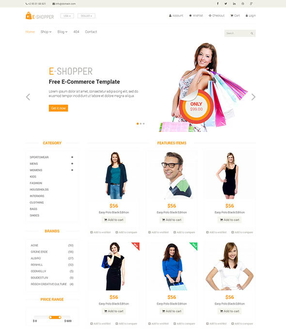 eShopper-template