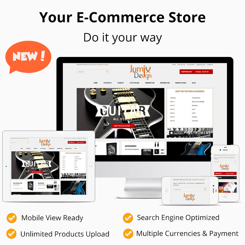 ecommerce website development from jumix