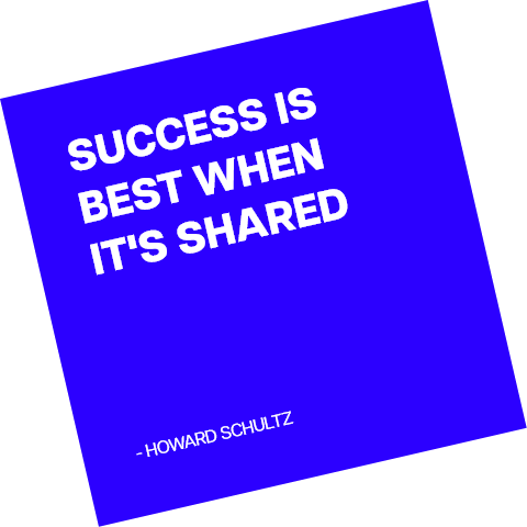 Success is best when it's shared