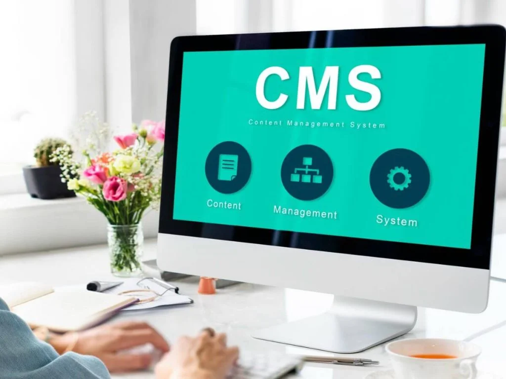 updating website through the content management system