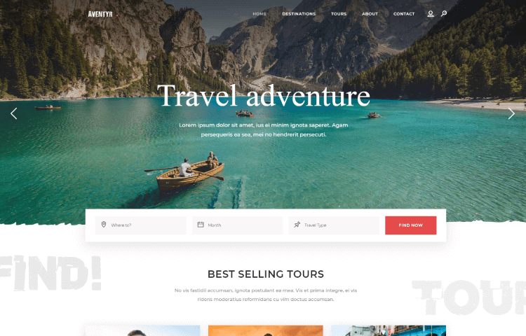 Website Templates | Aventyr