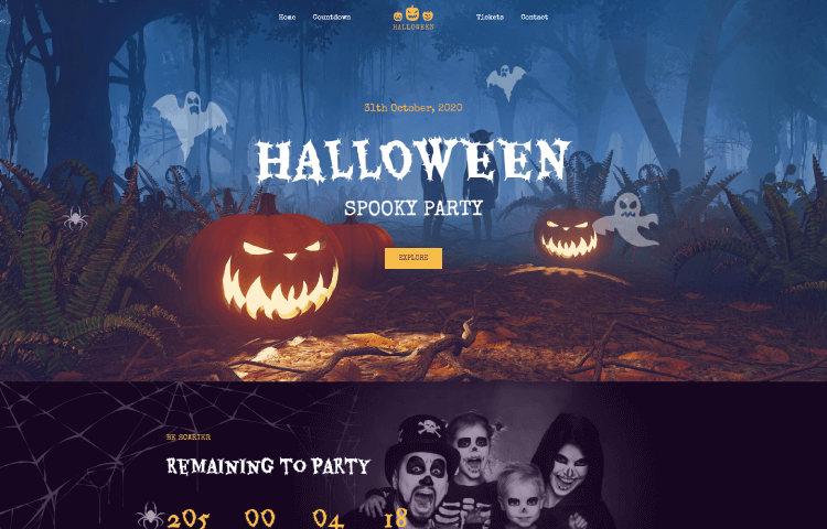 Website Templates | Halloween
