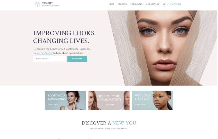 Website Templates | Skonhet