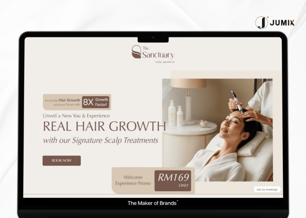 hero-section-aesthetic clinic website design