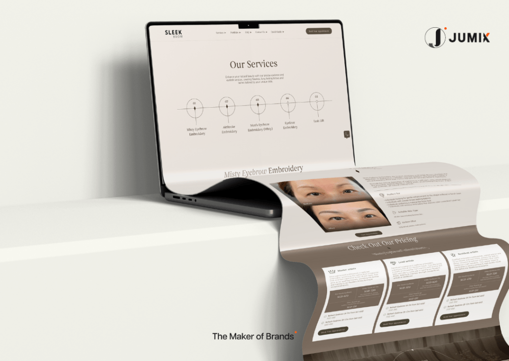aesthetic clinic website design-service-page