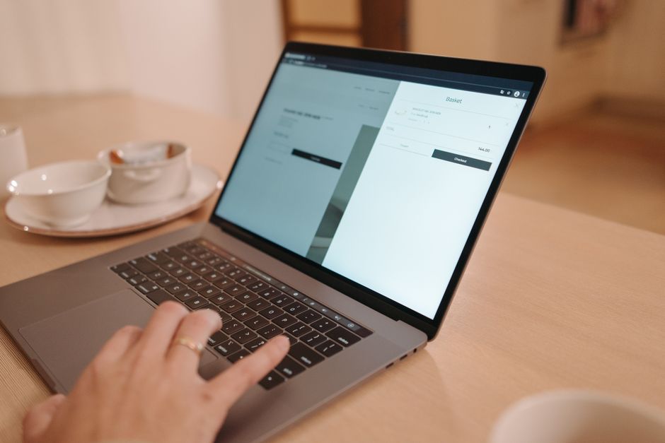Checking domain ownership records on a laptop