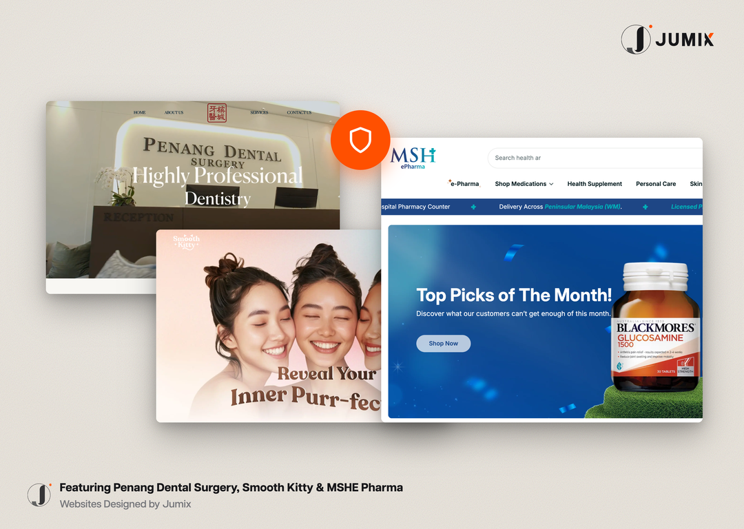 Malaysian clinic websites showing WhatsApp booking and patient trust signals