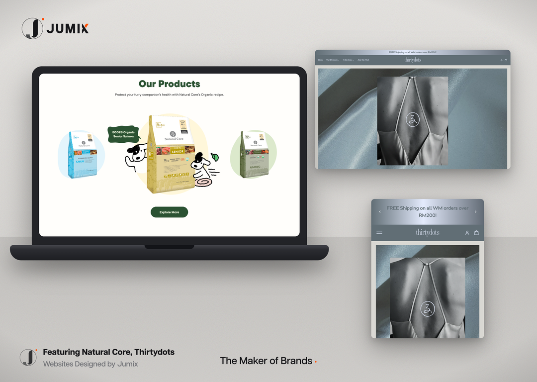 Jumix ecommerce client store websites in Malaysia