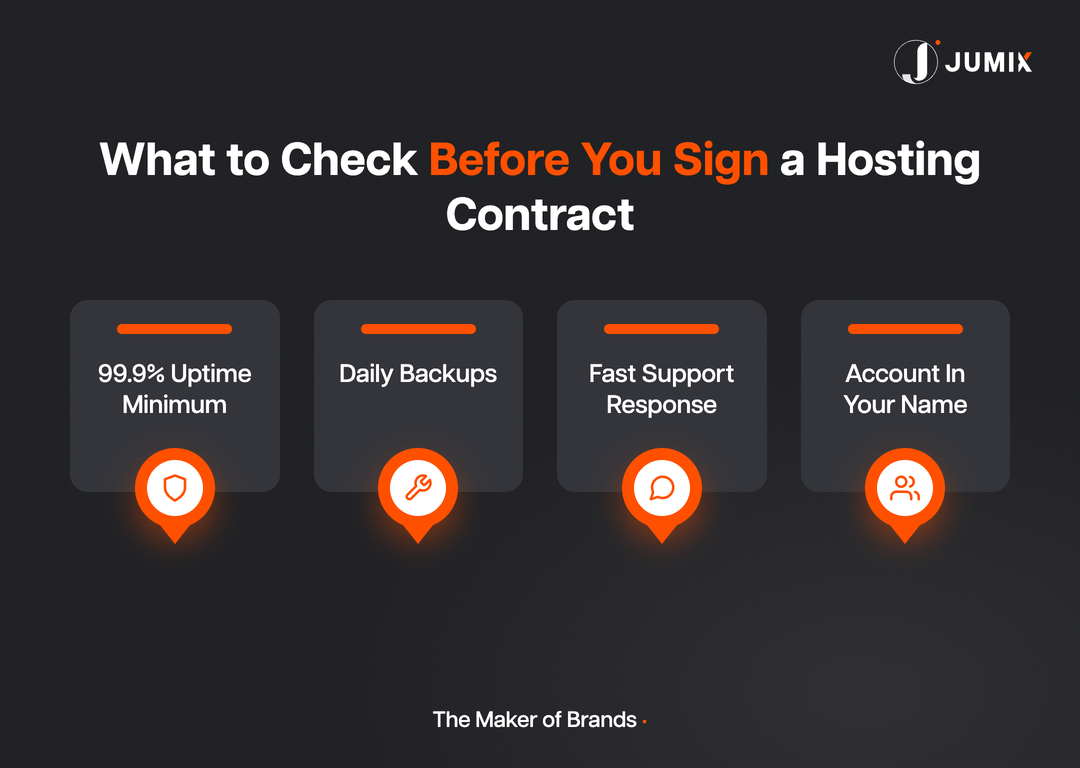 Checklist before signing a hosting contract in Malaysia