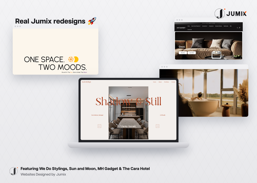 Malaysian business websites redesigned by Jumix