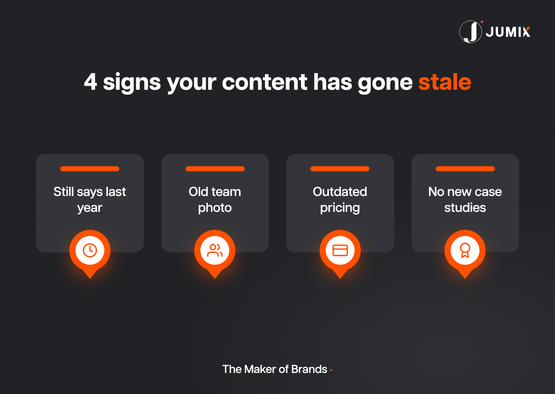 Signs your website content has gone stale